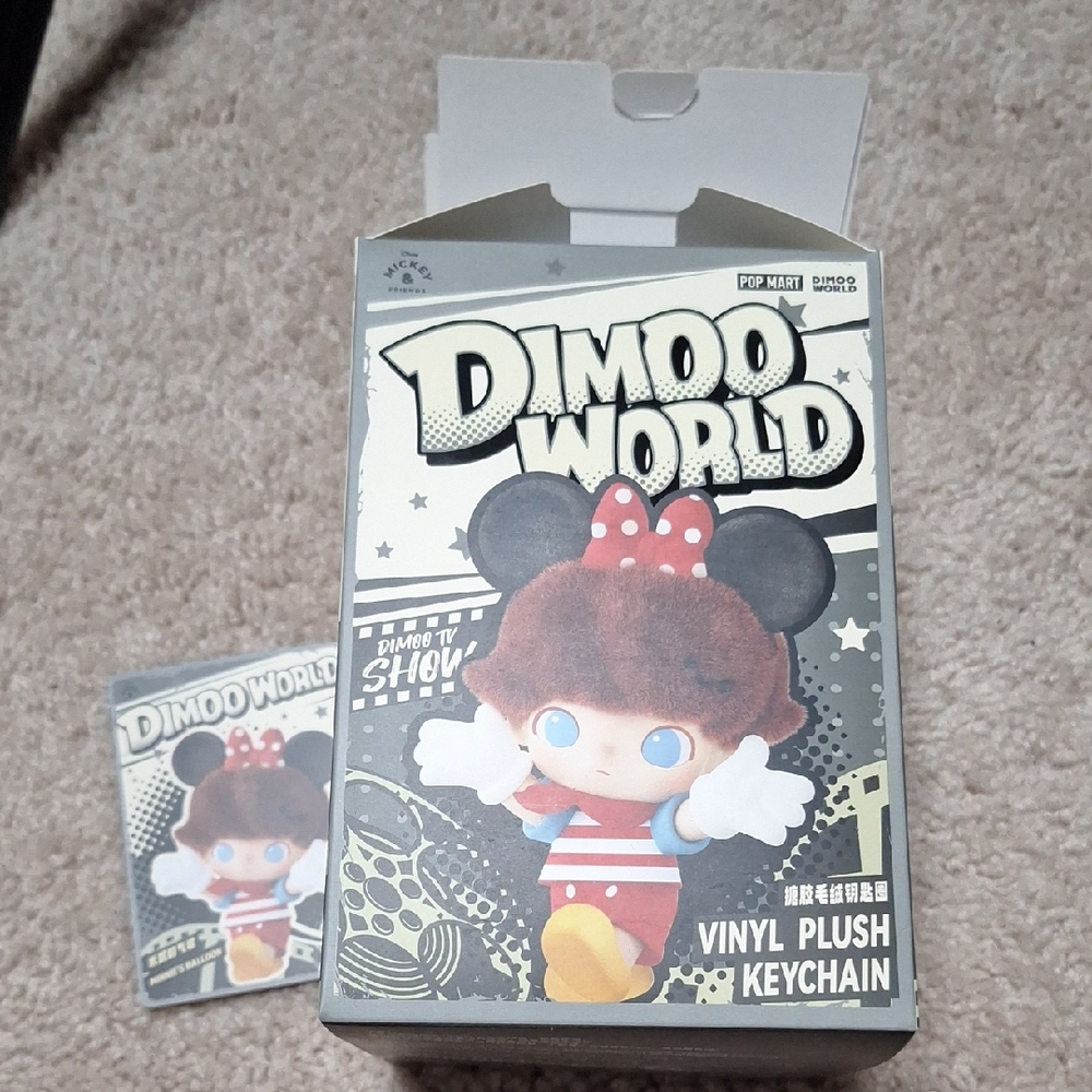 Popmart Disney Dimoo World- Vinyl Plush Keychain Minnie